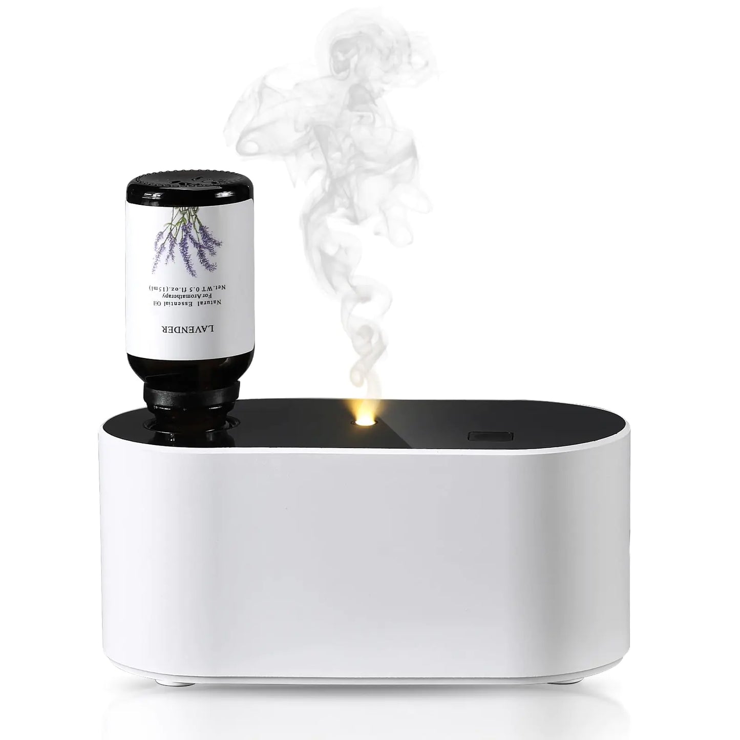 Lecdura Waterless Diffuser for Essential Oil Battery Operated Scent Air Aromatherapy Diffuser Mini Portable Aroma Diffusers with 3 Mist Modes Cycle Start for 160-400 sq.ft Room Home Office Bedroom