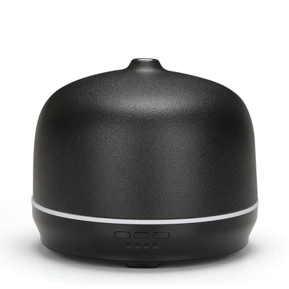Kakoda Ceramic Essential Oil Diffusers for Home Large Room Aromatherapy Scent Air Diffuser Ultrasonic Aroma Defusers 500ml with Timed—Black- C