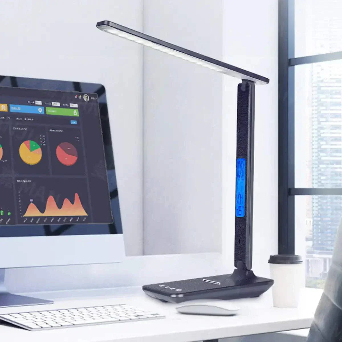 Lamp Plus 3 in 1 Lamp With Phone Charger, Clock And Thermostat | Helios Oasis Store