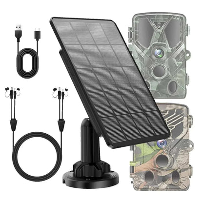 Solar Panel for Trail Camera Solar Charger Kit | Waterproof & Durable