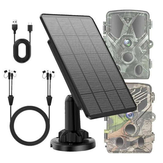 Solar Panel for Trail Camera Solar Charger Kit | Waterproof & Durable