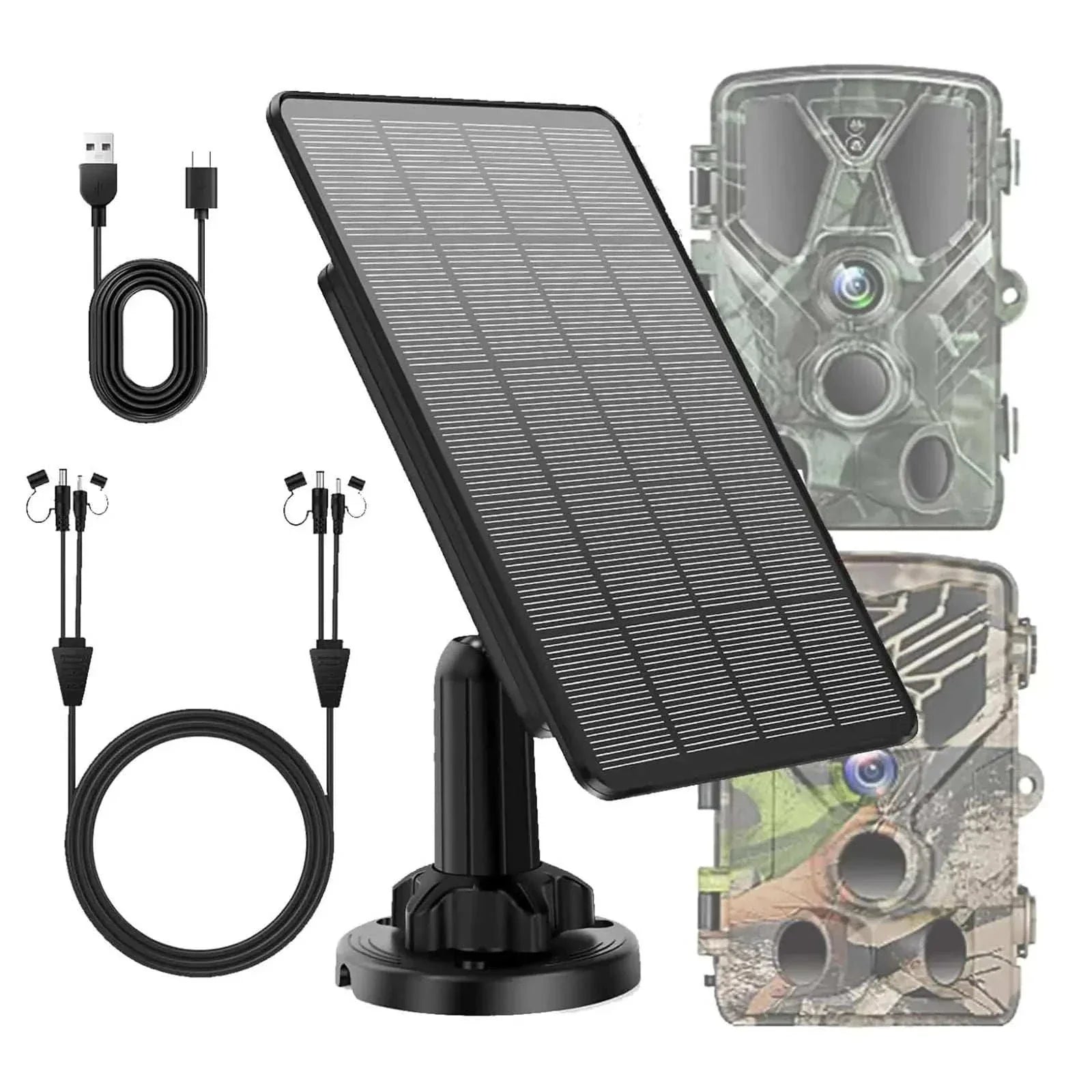 Solar Panel for Trail Camera Solar Charger Kit | Waterproof & Durable