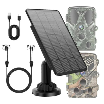 Solar Panel for Trail Camera Solar Charger Kit | Waterproof & Durable