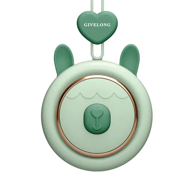 Mini Portable Neck Fan with USB Charging & 3 Speeds