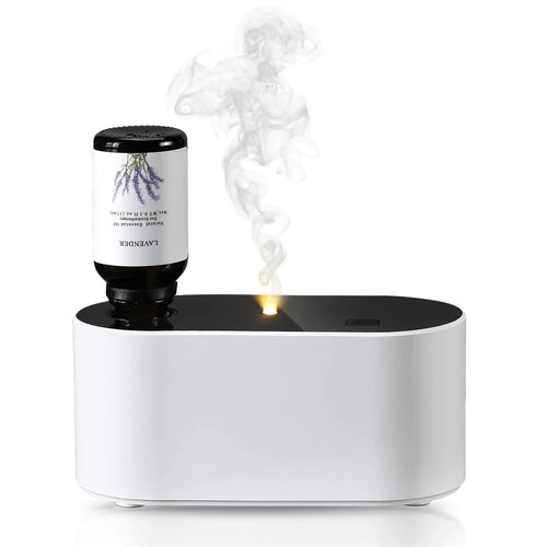 Lecdura Waterless Diffuser for Essential Oil Battery Operated Scent Air Aromatherapy Diffuser Mini Portable Aroma Diffusers with 3 Mist Modes Cycle Start for 160-400 sq.ft Room Home Office Bedroom