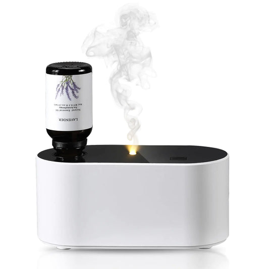 Lecdura Waterless Diffuser for Essential Oil Battery Operated Scent Air Aromatherapy Diffuser Mini Portable Aroma Diffusers with 3 Mist Modes Cycle Start for 160-400 sq.ft Room Home Office Bedroom