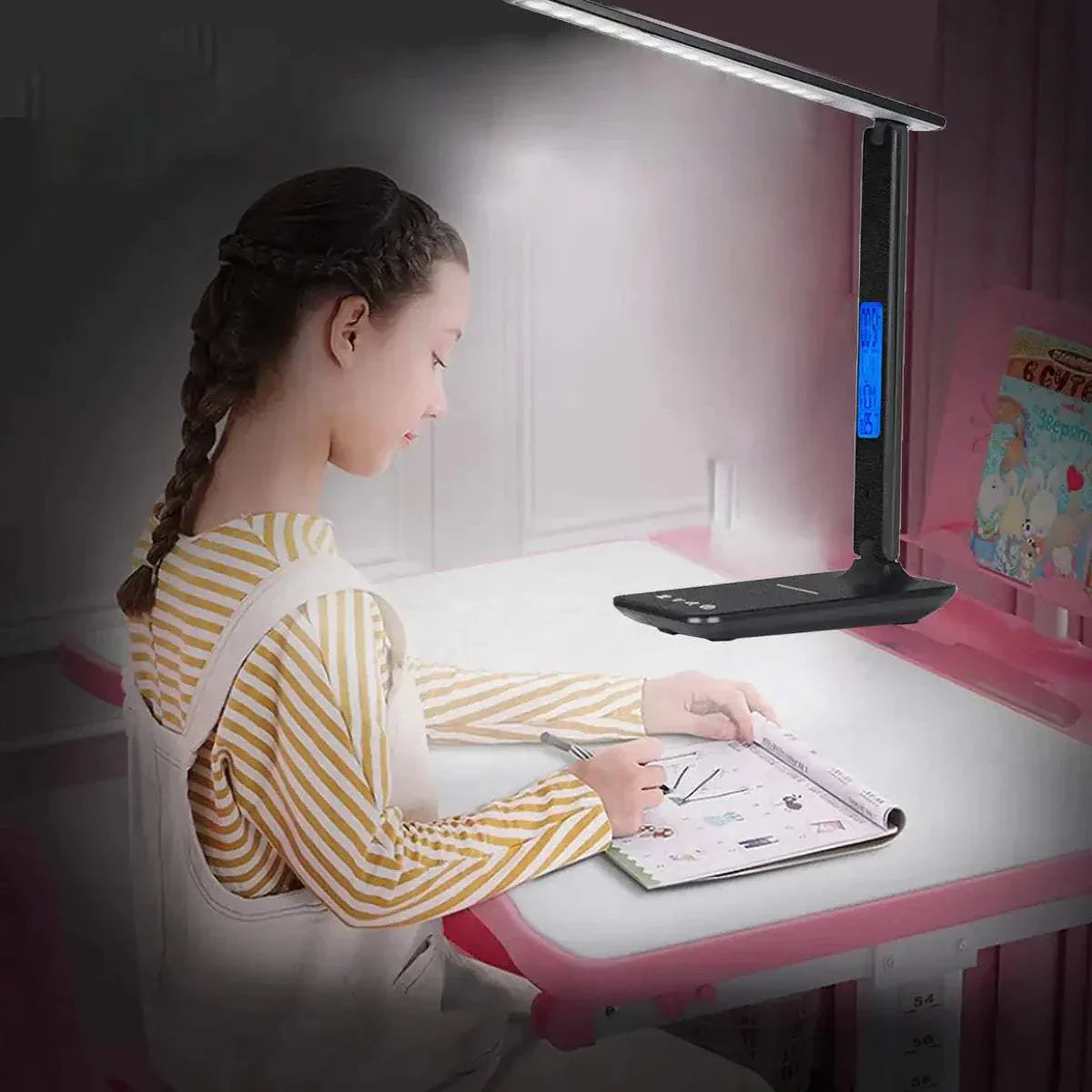 Lamp Plus 3 in 1 Lamp With Phone Charger, Clock And Thermostat | Helios Oasis Store