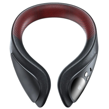 Portable Neck Warmer Rechargeable Soft Leather Cordless Neck Heater Wrap Graphene Heated Scarf with 12 Heat Levels Hand Warmers Electric Heating Pad for Pain Relief Warm Gifts for Women Men Kids