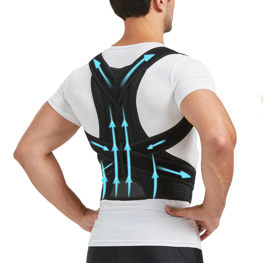 YOII Back Brace Posture Corrector for Men and Women Fully Upper Back Support for BackNeckShoulderLower Back Pain Relief