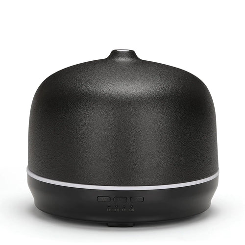 Kakoda Ceramic Essential Oil Diffusers for Home Large Room Aromatherapy Scent Air Diffuser Ultrasonic Aroma Defusers 500ml with Timed—Black- C