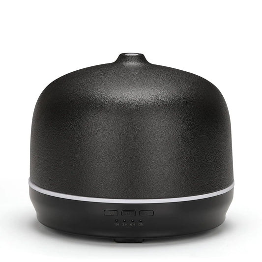 Kakoda Ceramic Essential Oil Diffusers for Home Large Room Aromatherapy Scent Air Diffuser Ultrasonic Aroma Defusers 500ml with Timed—Black- C