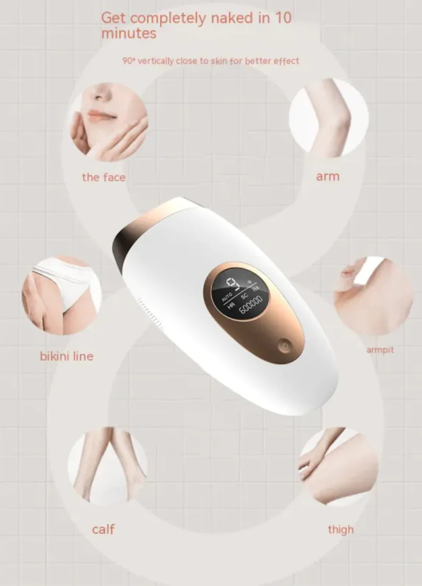 Painless Laser Hair Removal Device – Unisex
