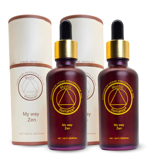 Mystic Romance My Way Zen Premium Home Fragrance Oil - for Aroma Oil Diffusers and Burner Oil Lamps (100ml Glass) (Pack of 2)