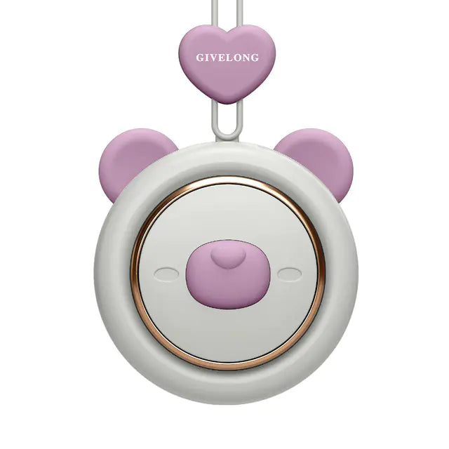 Mini Portable Neck Fan with USB Charging & 3 Speeds