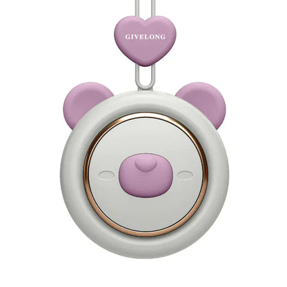 Mini Portable Neck Fan with USB Charging & 3 Speeds